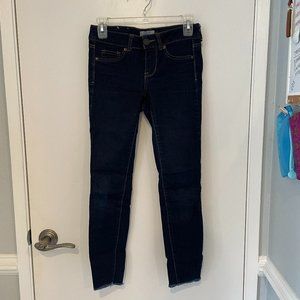 So Juniors Jegging with Frayed Ankle Hem